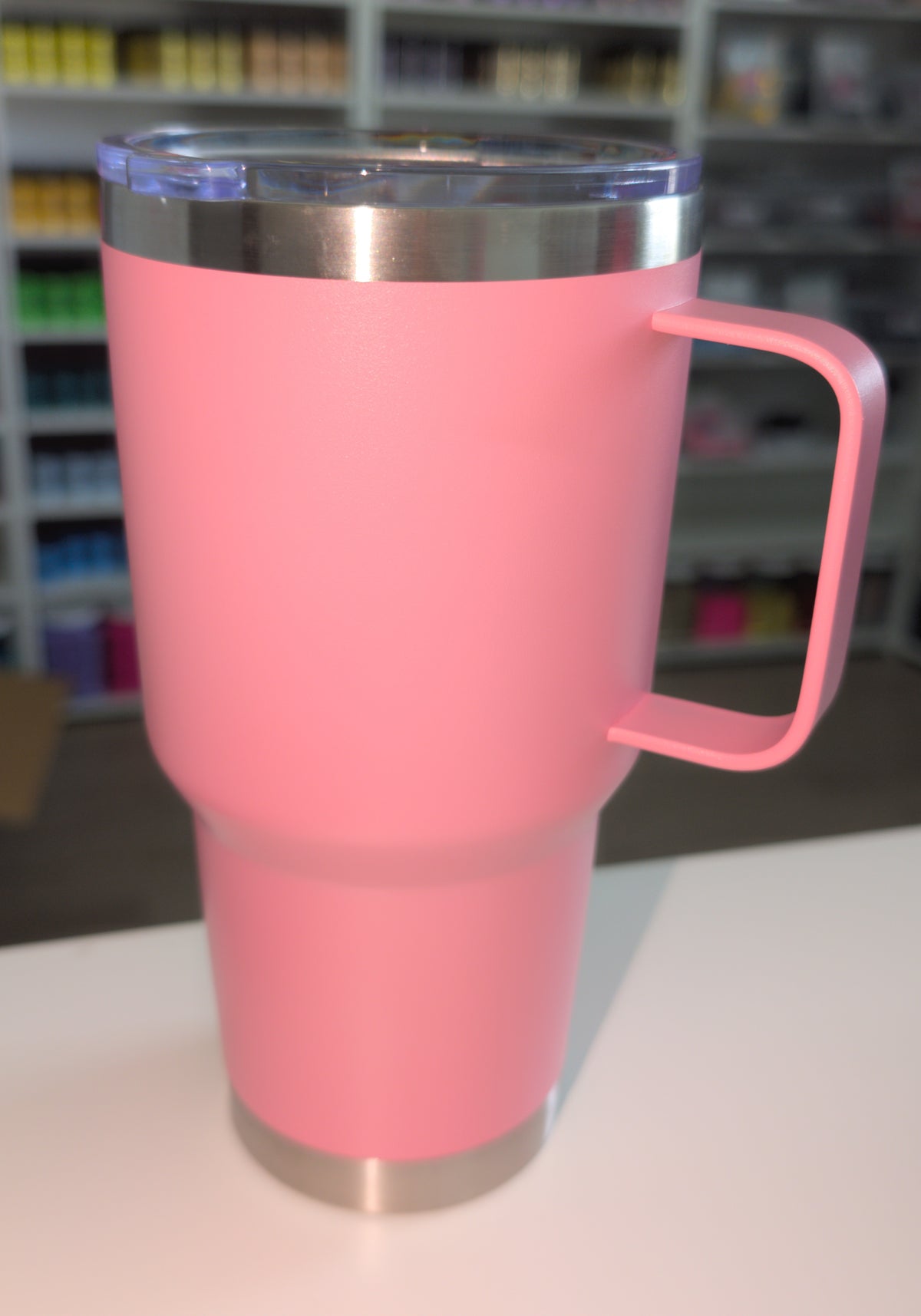 30oz Stainless Steel Light Pink Tumbler