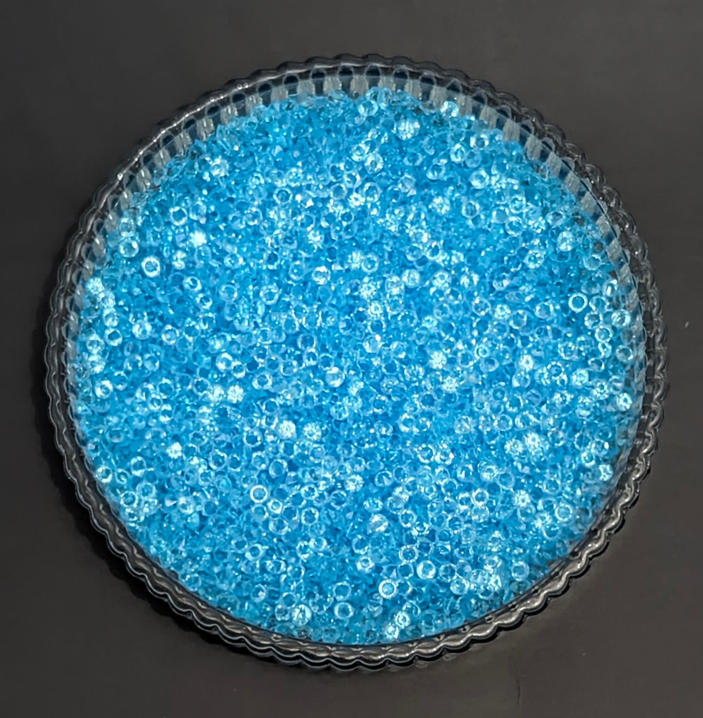 3mm Diamond Cut Rhinestone- Light Blue
