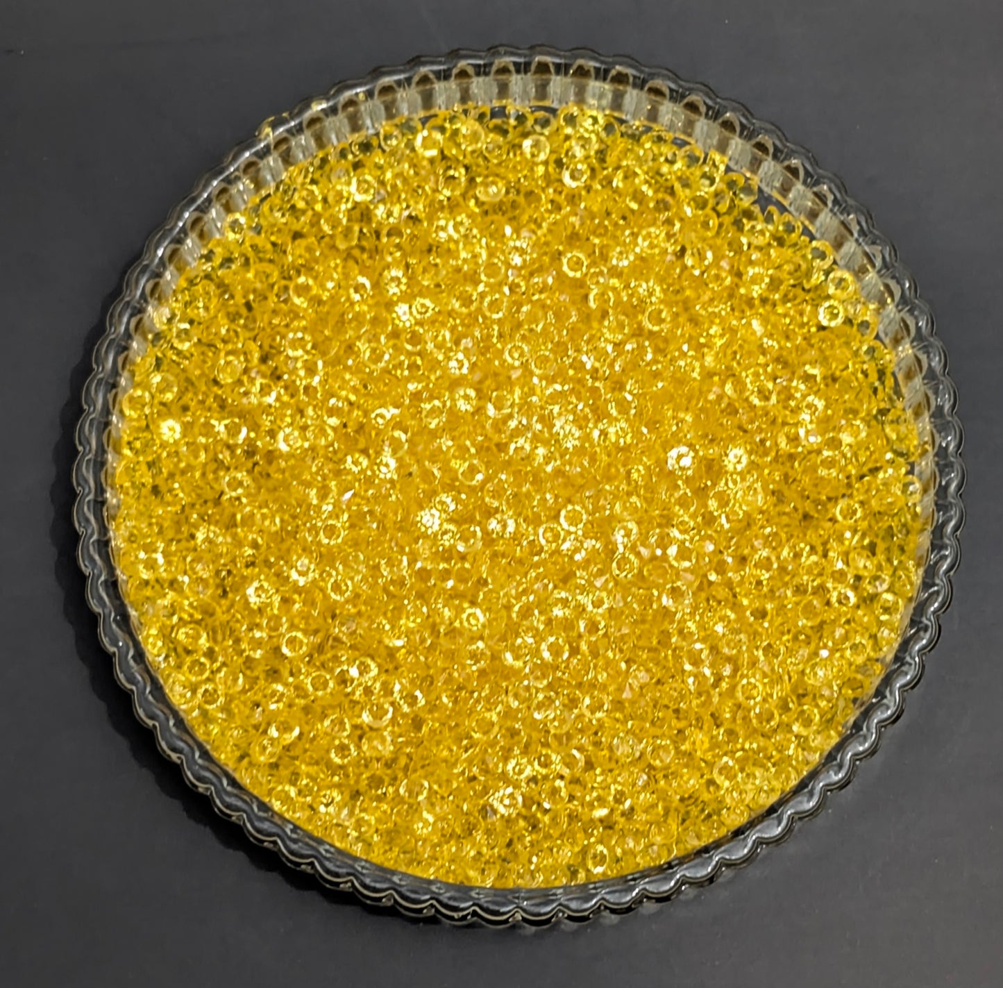 3mm Diamond Cut Rhinestone- Yellow