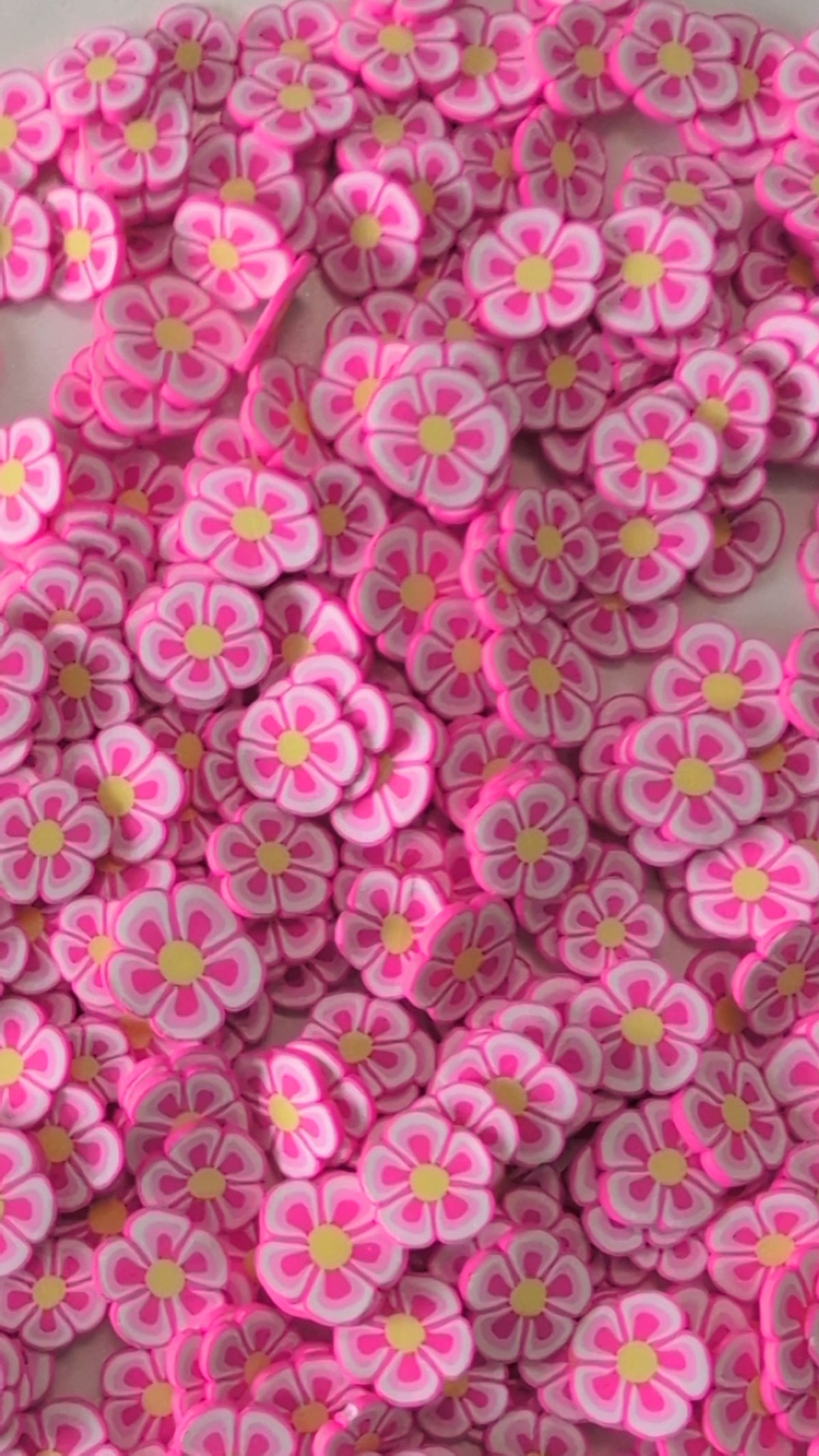 Pink Flower Polymer Clay