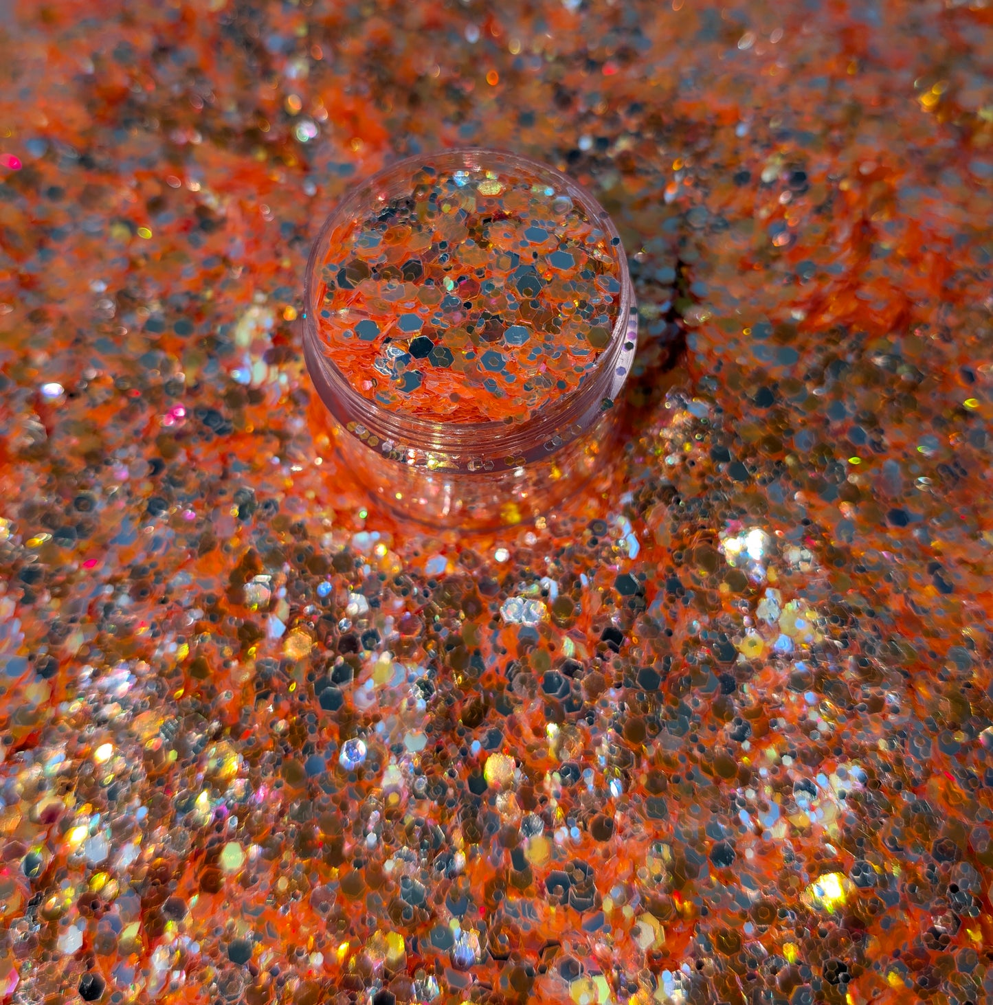 Peach Fizz Chunky Glitter