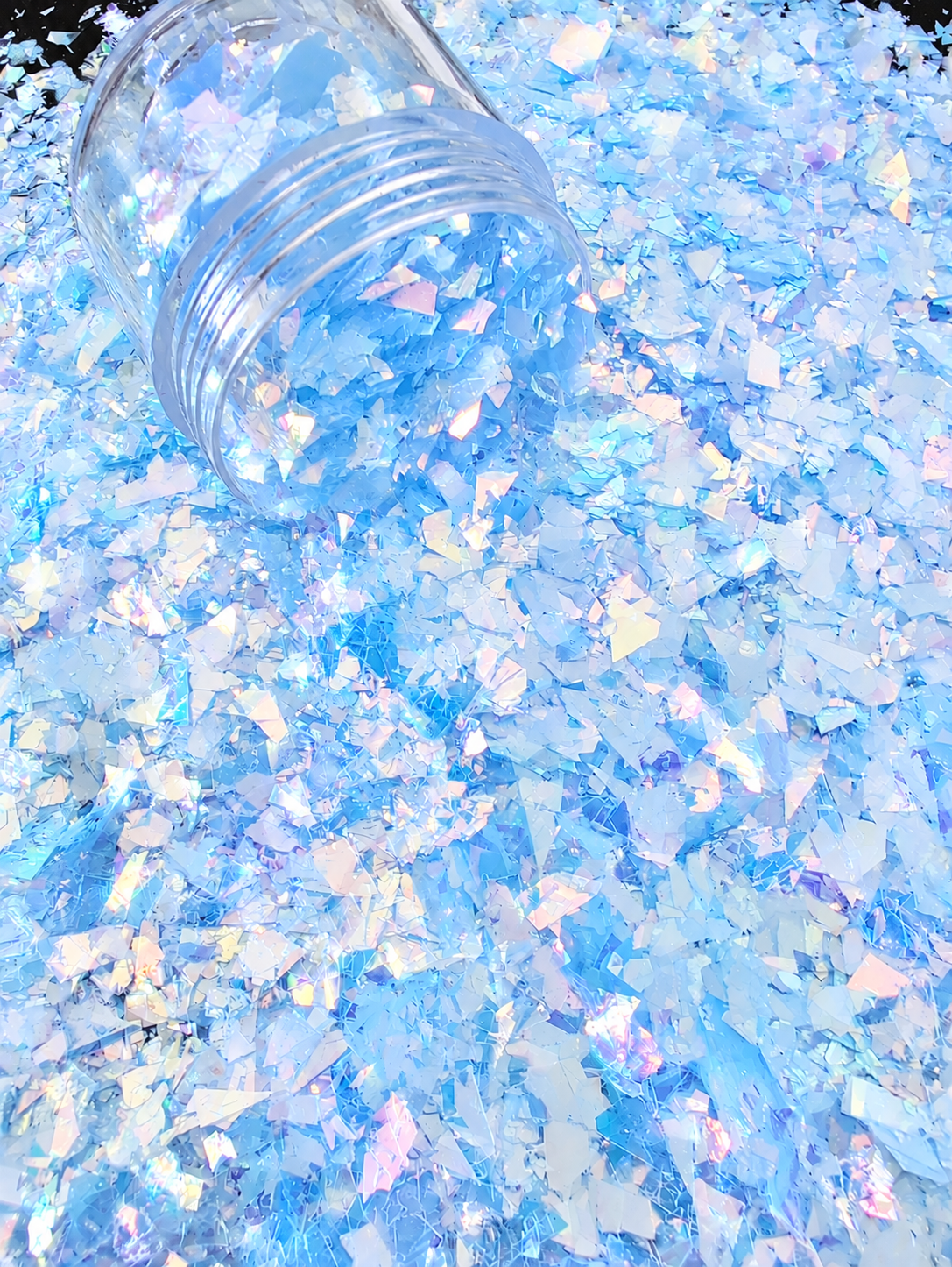 Light Blue Iridescent Flakes