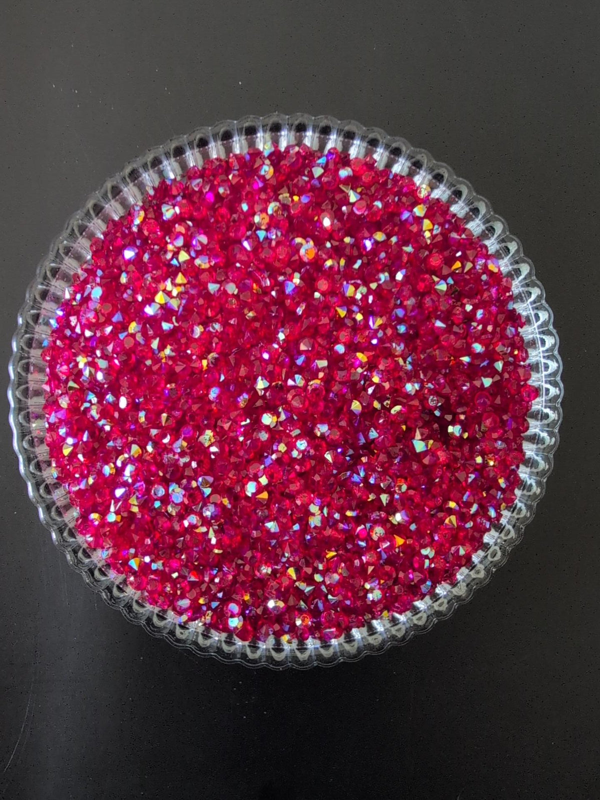 3mm Diamond Rhinestone-Maroon