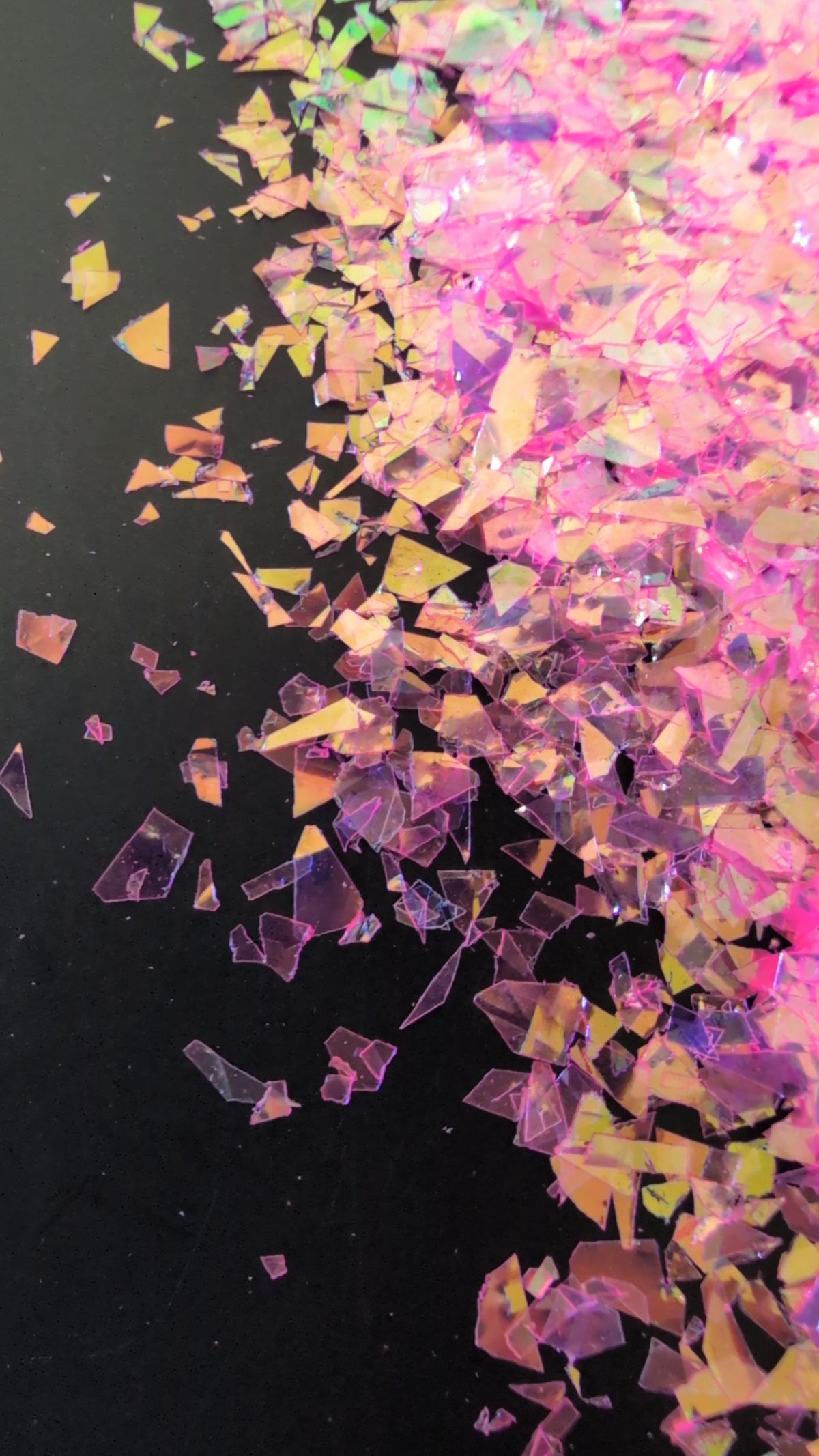 Pink Iridescent Flakes