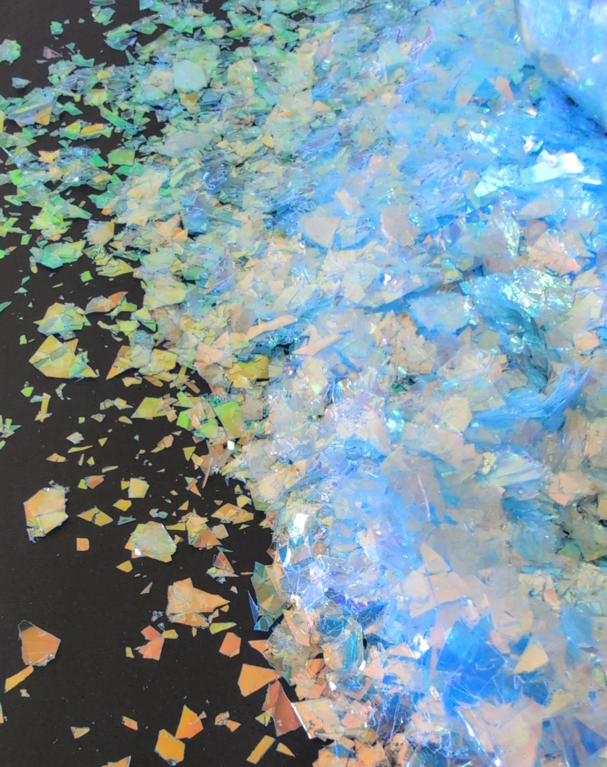 Light Blue Iridescent Flakes