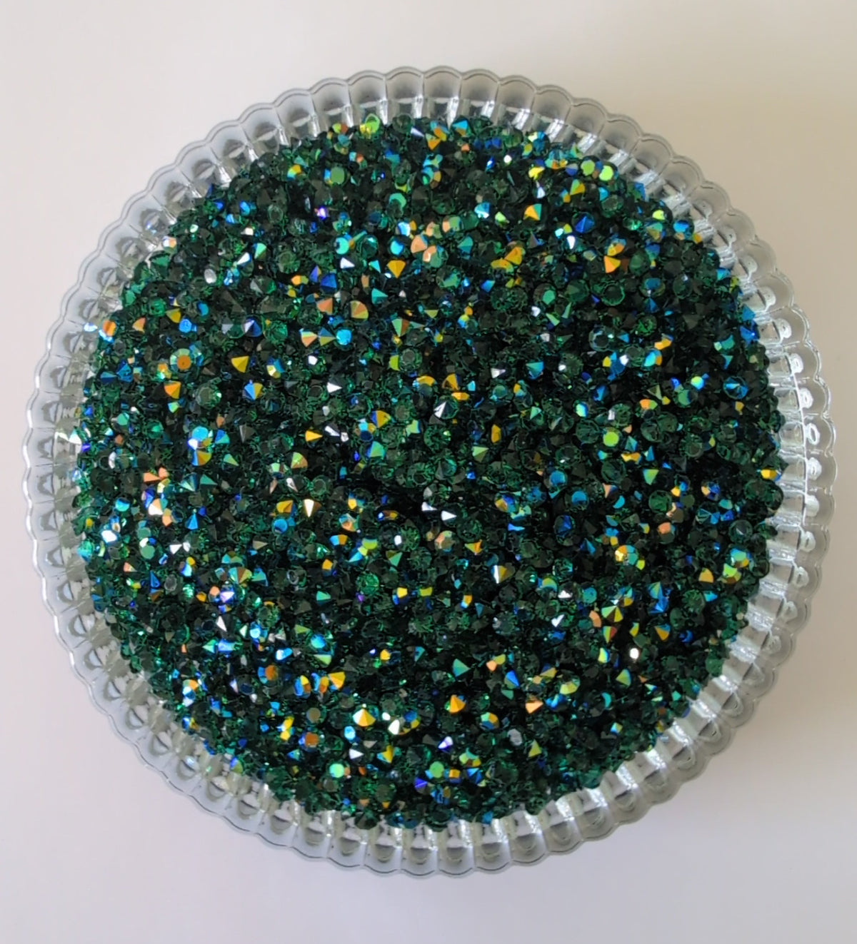 3mm Diamond Rhinestone- Hunter Green