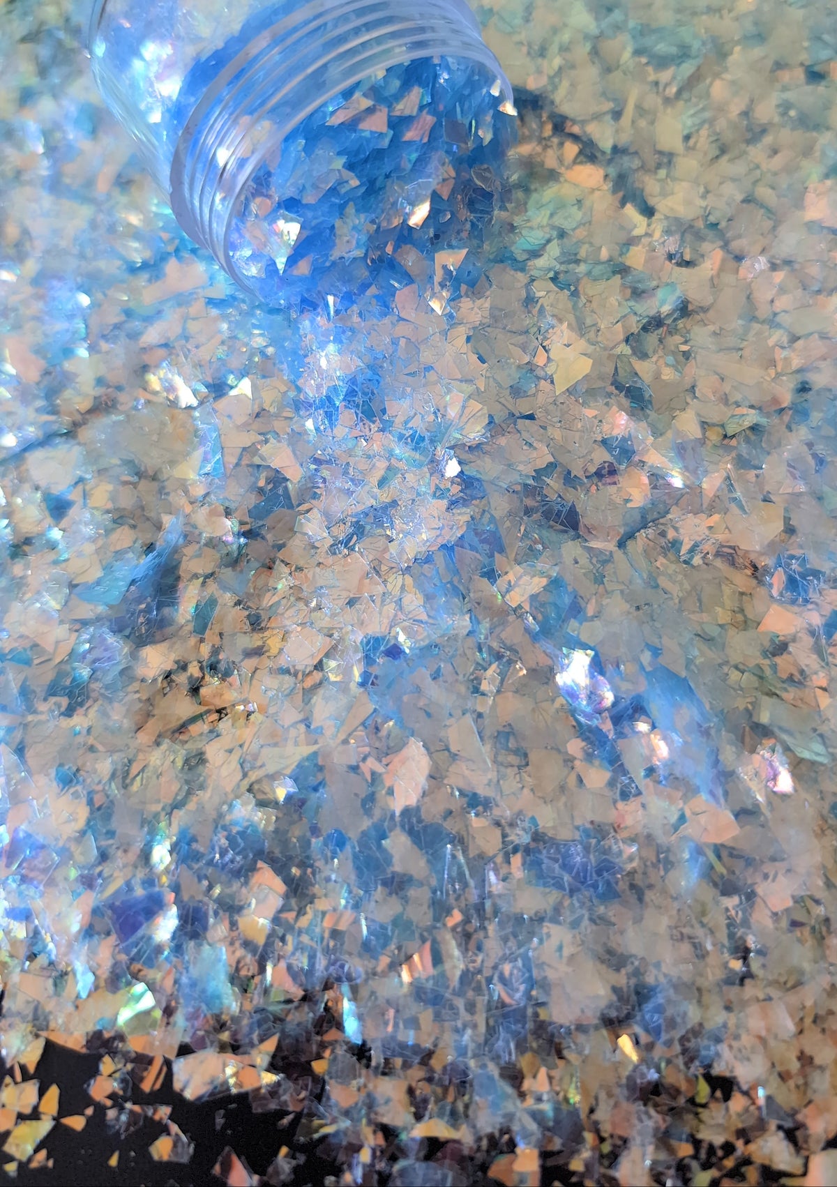 Light Blue Iridescent Flakes