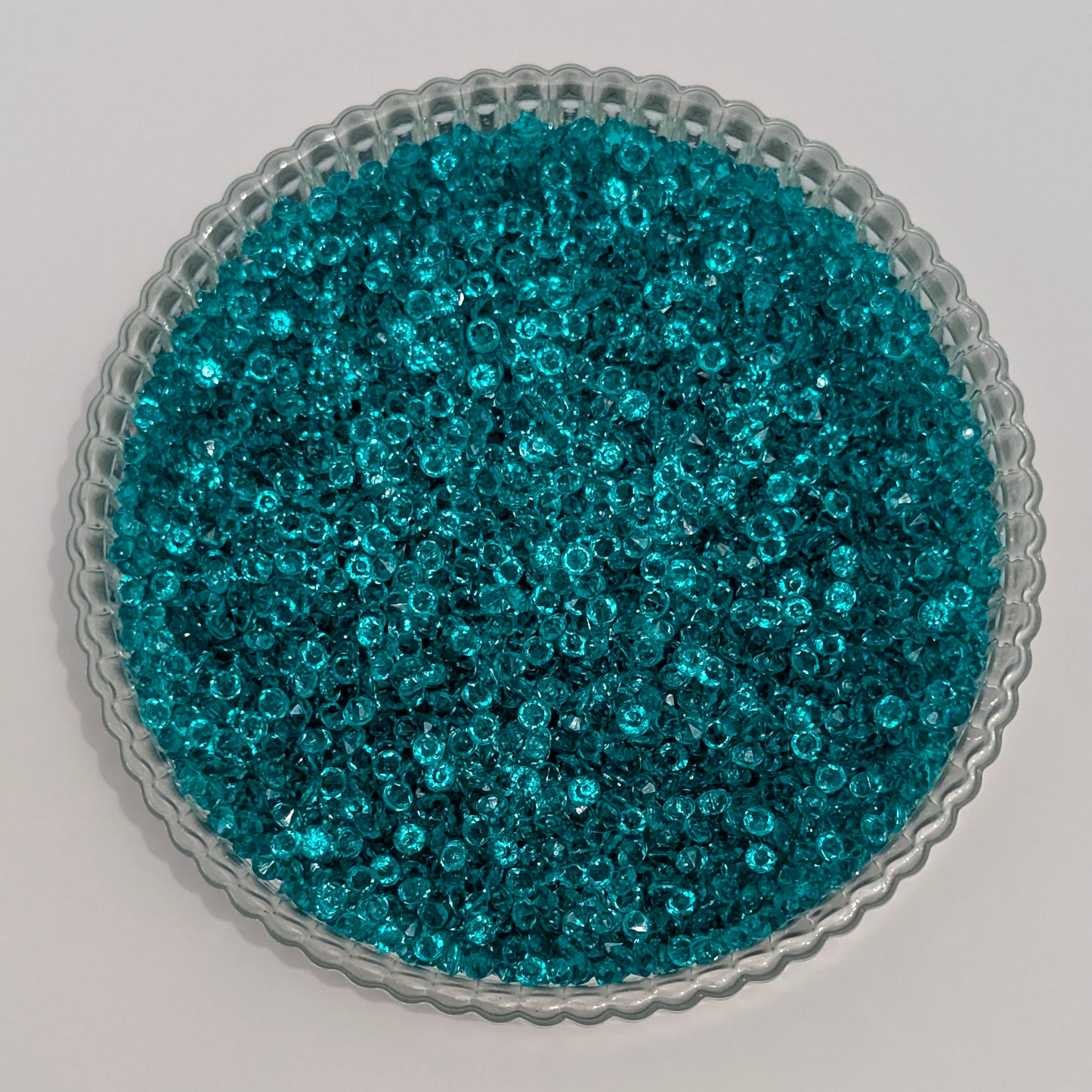 3mm Diamond Cut Rhinestone- Teal