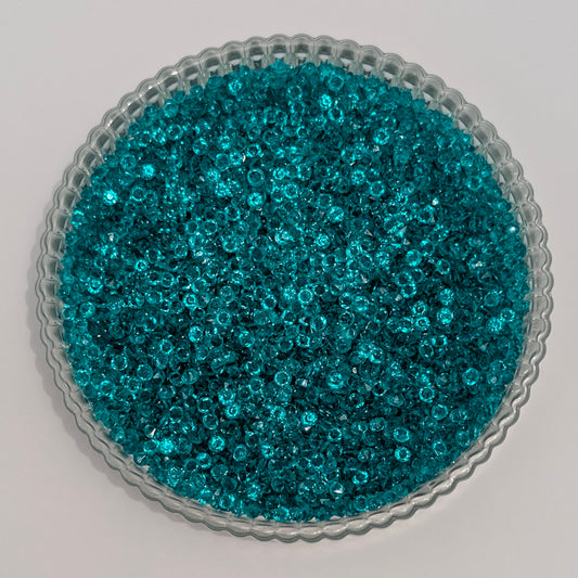 3mm Diamond Cut Rhinestone- Teal