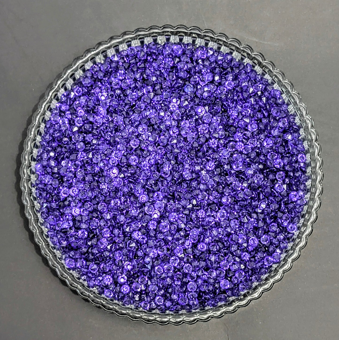 3mm Diamond Cut Rhinestone- Dark Purple