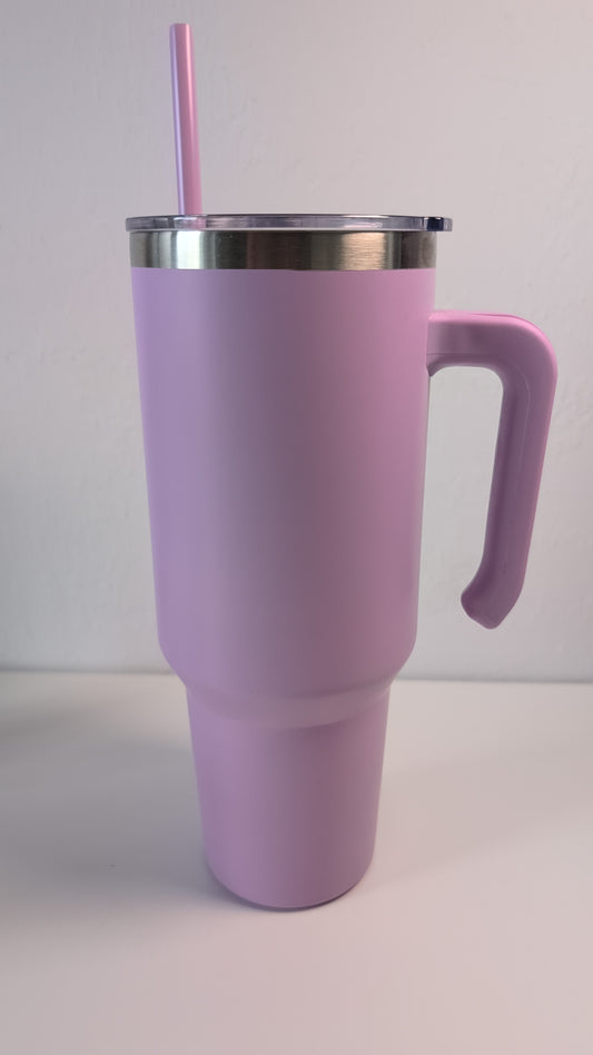 40oz Stainless Steel Light Purble Tumbler