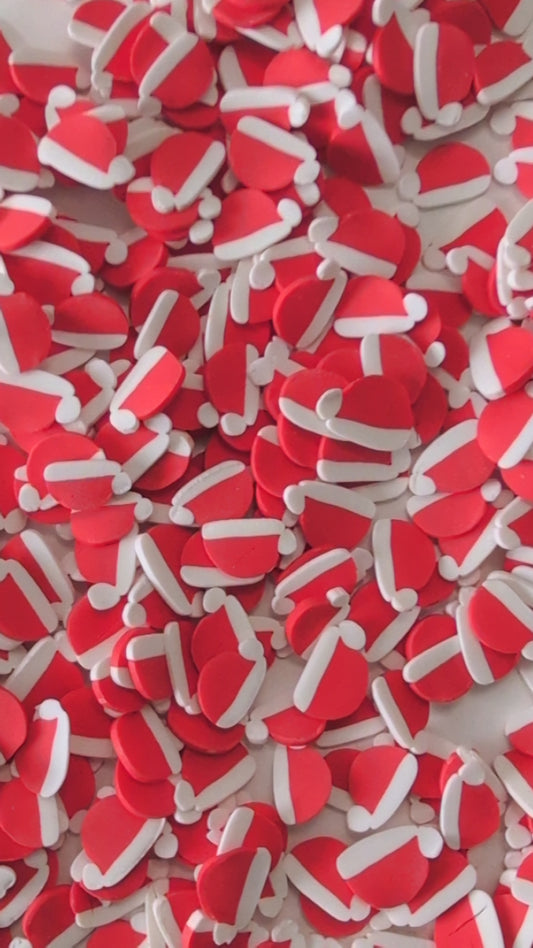 Santa Hat Polymer Clay