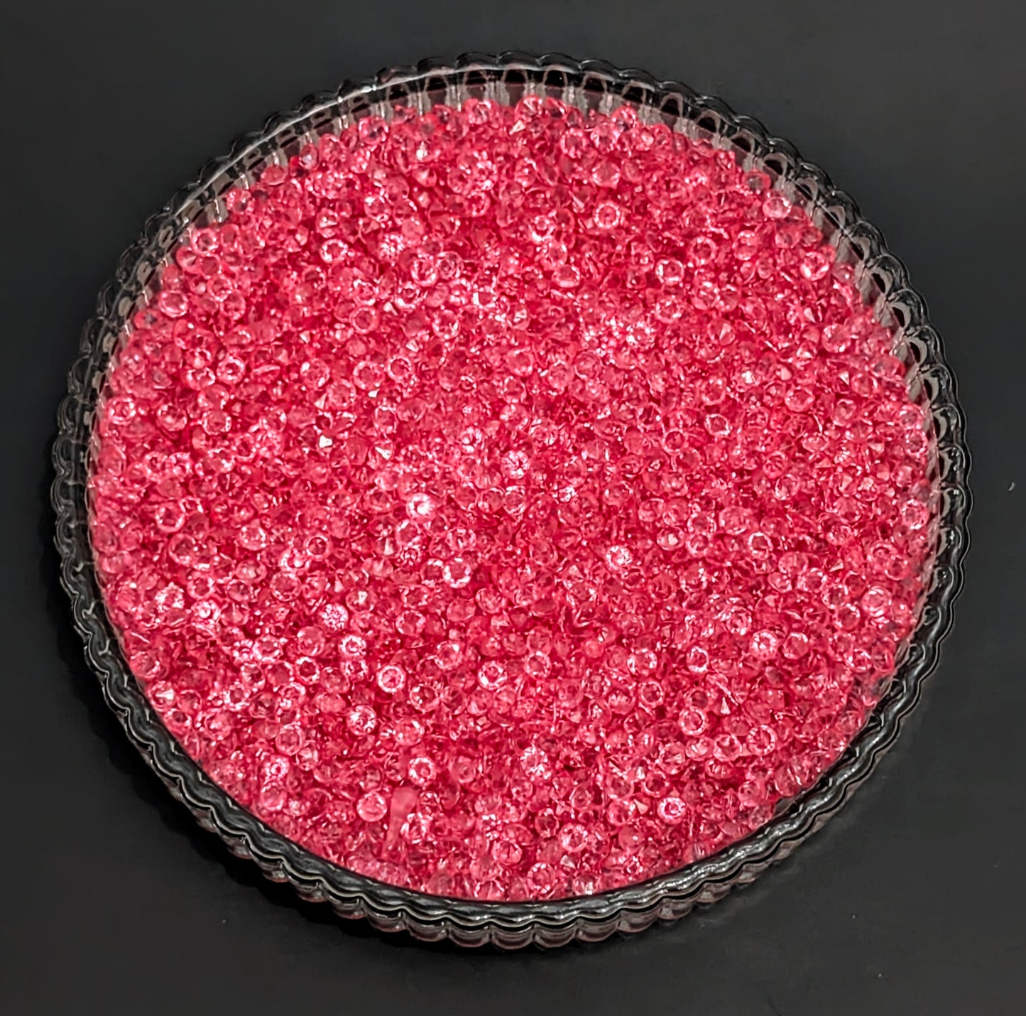 3mm Diamond Cut Rhinestone- Bright Pink
