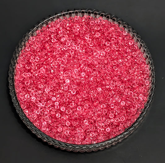 3mm Diamond Cut Rhinestone- Bright Pink