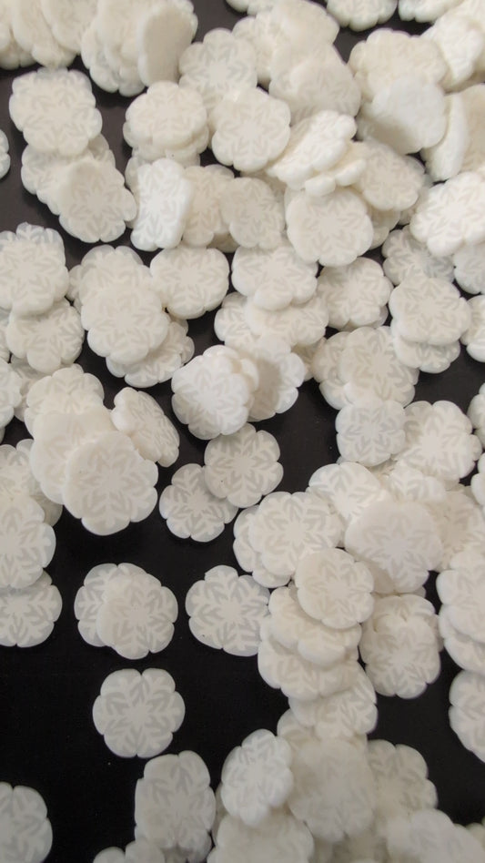 White Snowflake Polymer Clay