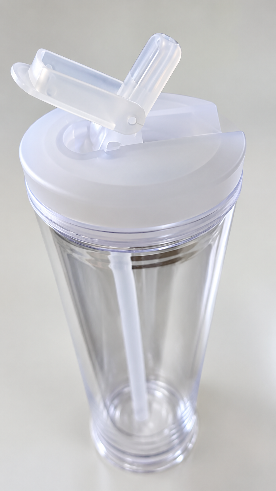 20oz Flip Straw snow globe cup