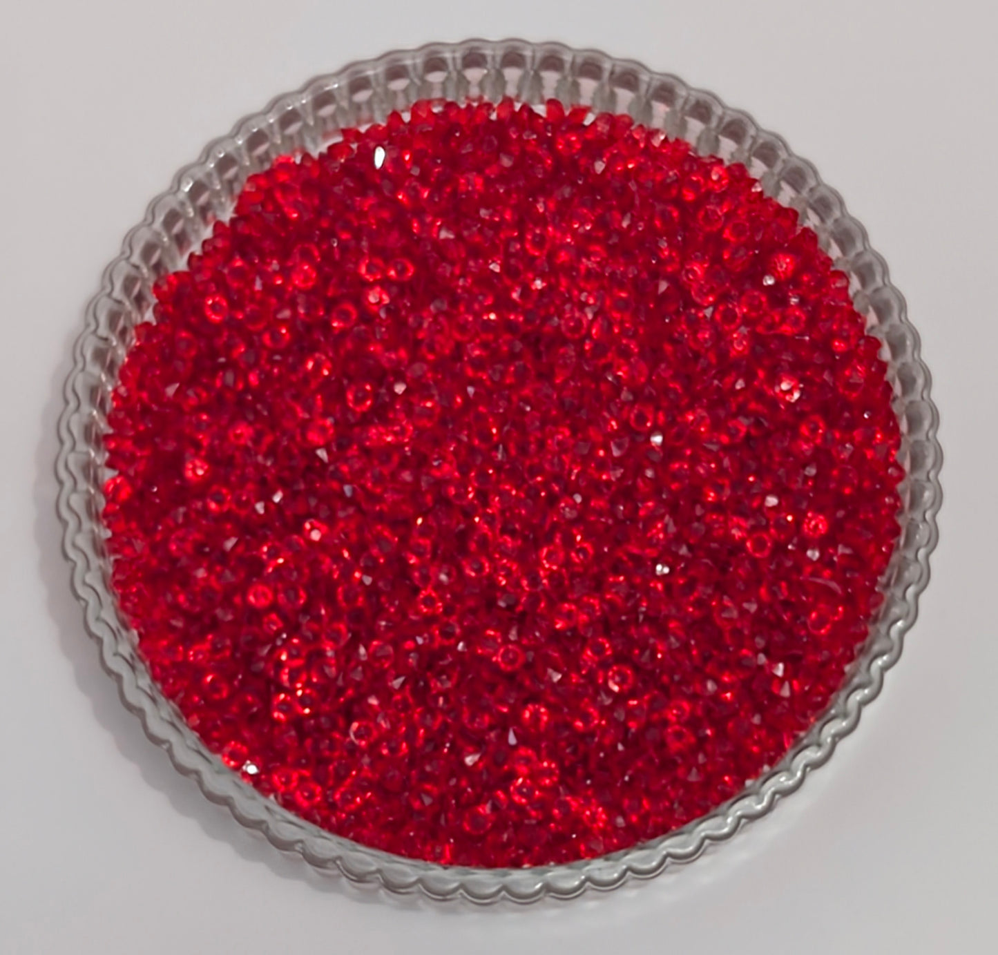 3mm Diamond Cut Rhinestone- Red