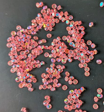3mm Diamond Cut Rhinestone- Rose Pink