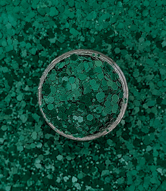 Emerald Tide Chunky Glitter