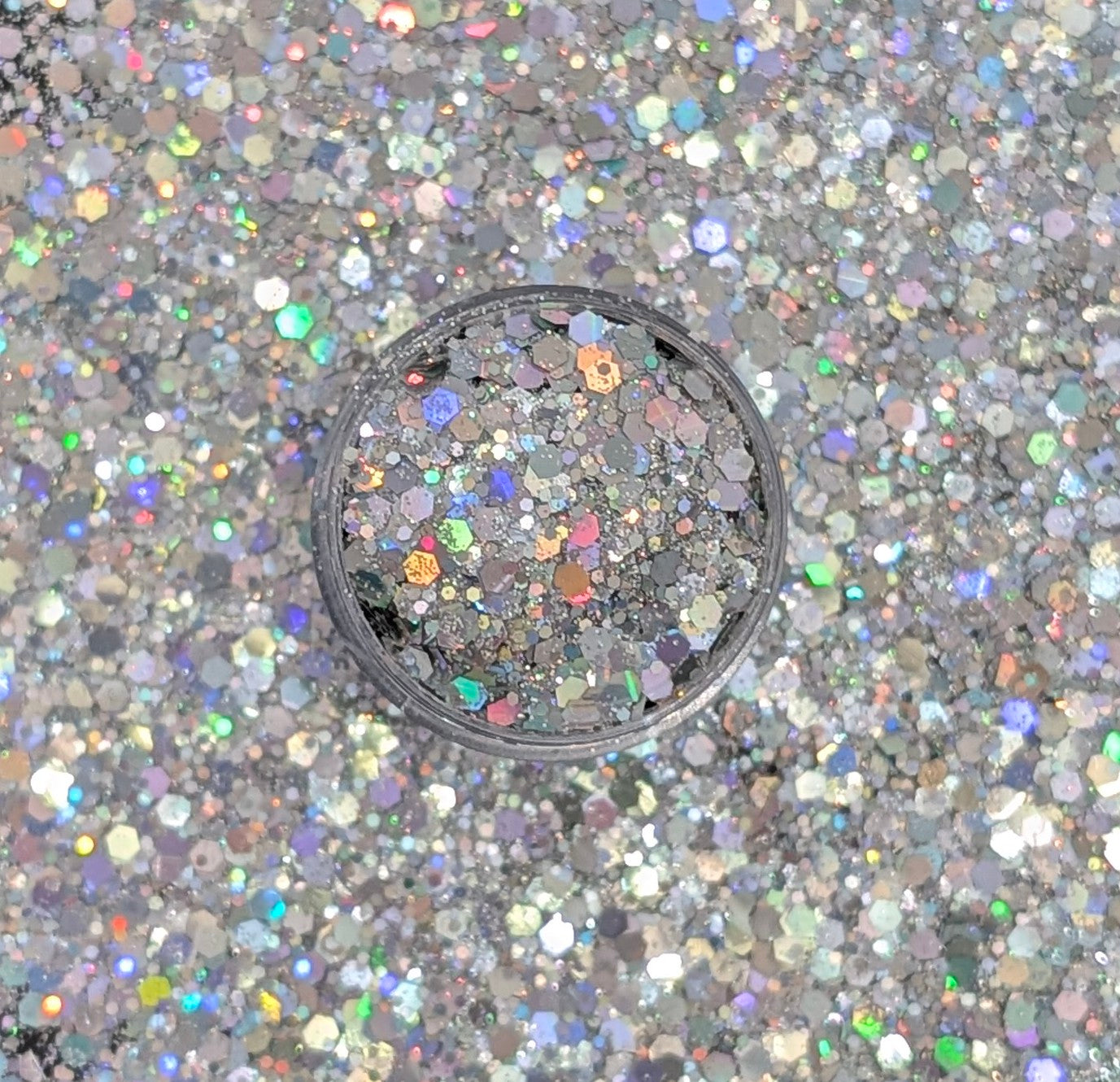 Liquid Platinum Chunky Glitter