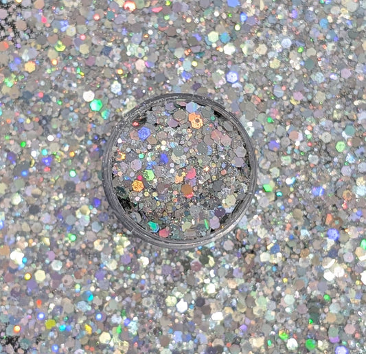 Liquid Platinum Chunky Glitter
