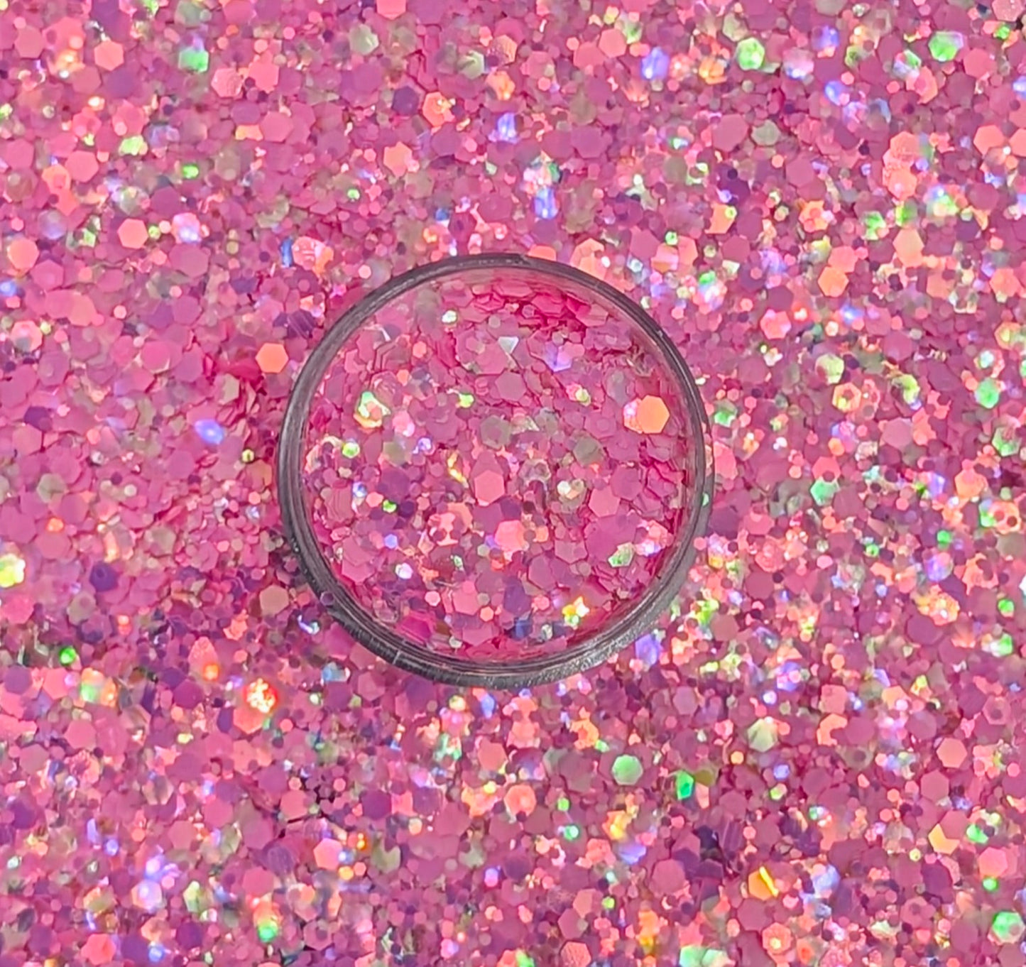 Bubble Gum Blaze Chunky Glitter