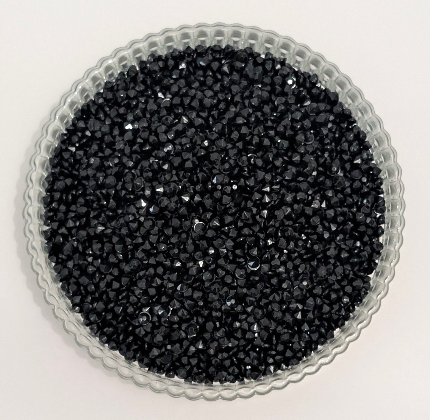 3mm Diamond Cut Rhinestone- Black