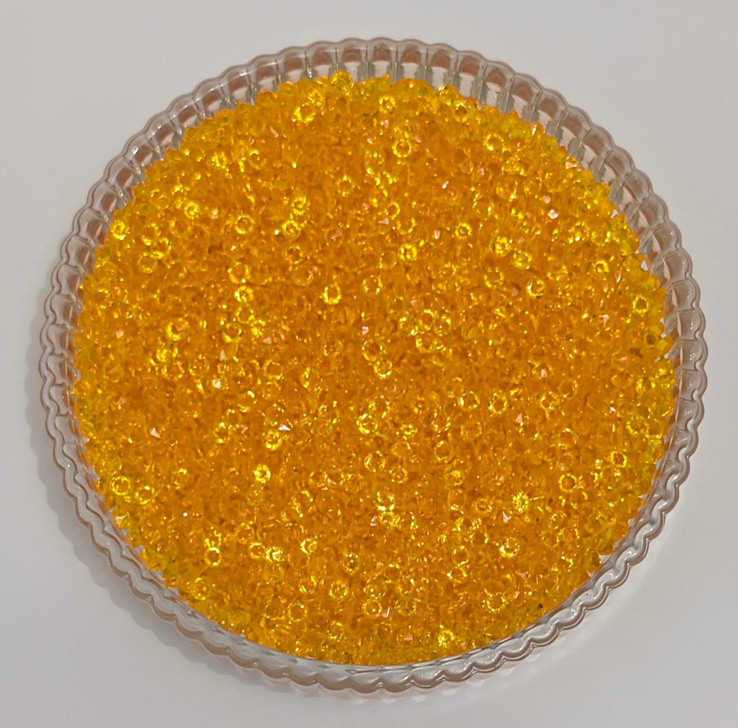 3mm Diamond Cut Rhinestone- Golden Orange