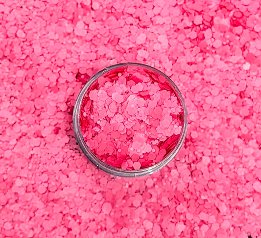 Pink Shock Chunky Glitter